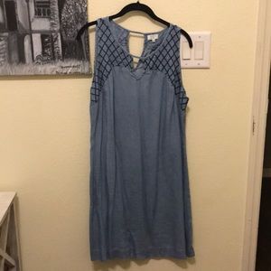 Crown & Ivy Blue Chambray Dress
